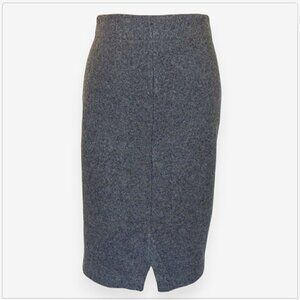 Tehen Charcoal Gray Soft Wool Blend Knit Stretch Pencil Skirt NWT NEW T2 US S M